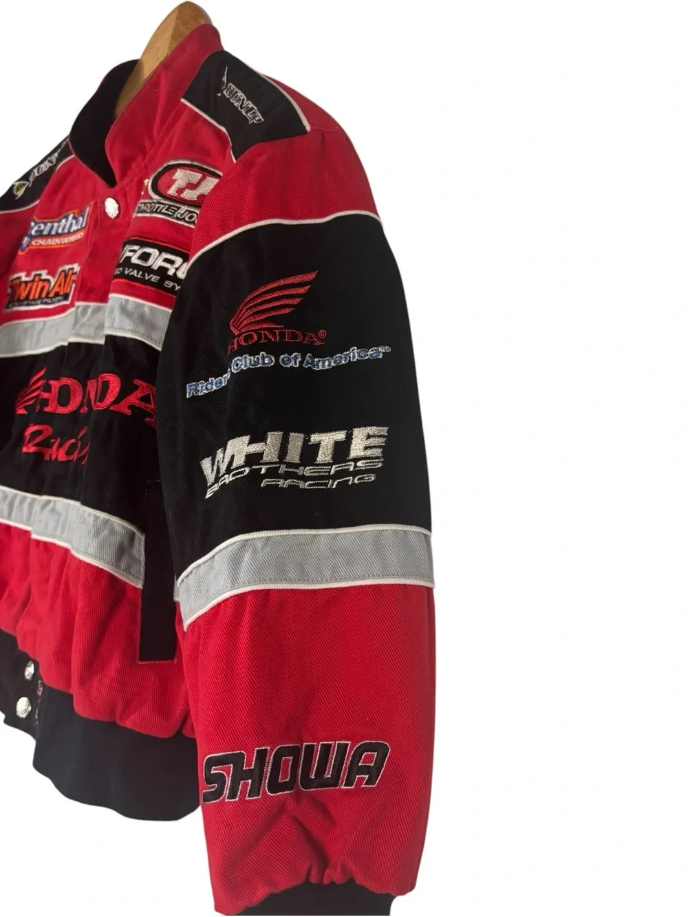 JH Design Vintage Honda Racing Embroidered Jacket Youth XL